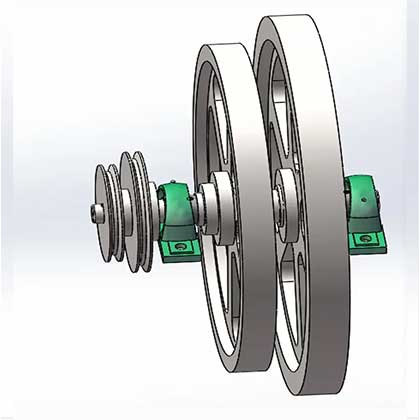 Buy Custom Sizes Machined 100KG Electric Flywheel Energy Storage Systems