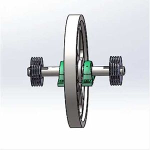 Buy Custom Sizes Machined 100KG Electric Flywheel Energy Storage Systems